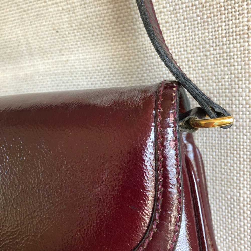 Gucci Vintage Shoulder Bag Horsebit Clutch Patent Leather - Picture 11 of 15
